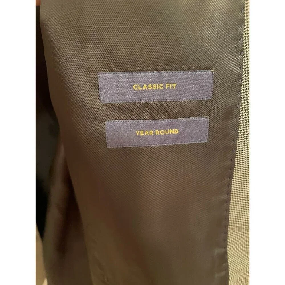 Stafford Mens Classic Fit WOOL BLEND 2 BUTTON ‎ Jacket Size 46 Regular